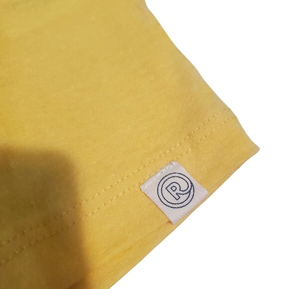 Re- Spun by Marine Layer womens tee shirt Sz small yellow graphic short sleeve - Picture 10 of 12